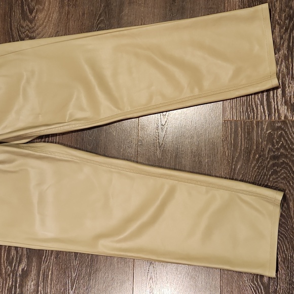 ❤️ NWOT! HUDSON JEANS REMI VEGAN LEATHER HIGH RISE PAPERBAG STRAIGHT ANKLE PANTS - Picture 7 of 16